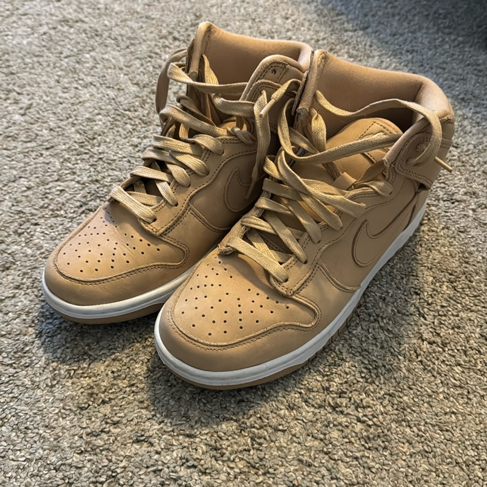 Nike Beige High-Top Sneakers